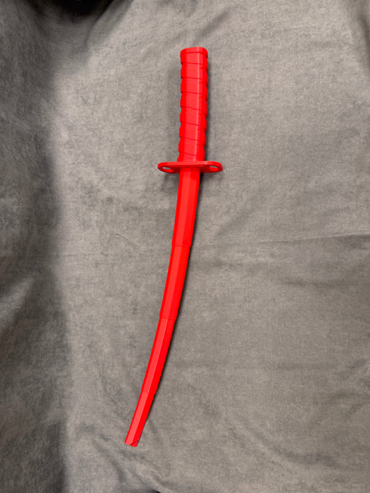 Piros Modern Katana - látványos dísz- és szerepjáték kard - PLA Műanyag