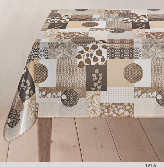 Absztrakt Levél mintás Impregnált Asztalterítő - Több Méretben