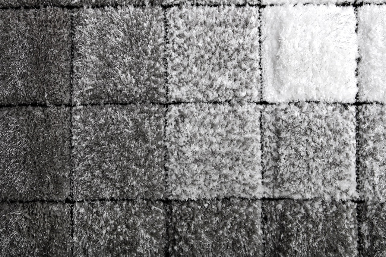 California 3D Kockás Grey - White Szőnyeg 80 x 150 cm Huzziyas Home