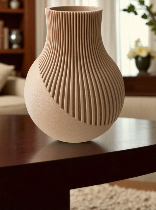 Modern Japándi inspirált Váza - 3D nyomtatott PLA műanyag