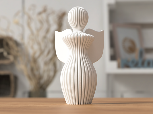 Modern Angyal szobor - 3D nyomtatott PLA műanyag