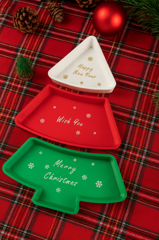 Karácsonyfa alakú Tálaló és Dekoráció - 3D nyomtatott PLA műanyag