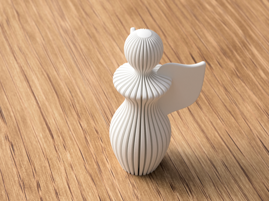 Modern Angyal szobor - 3D nyomtatott PLA műanyag