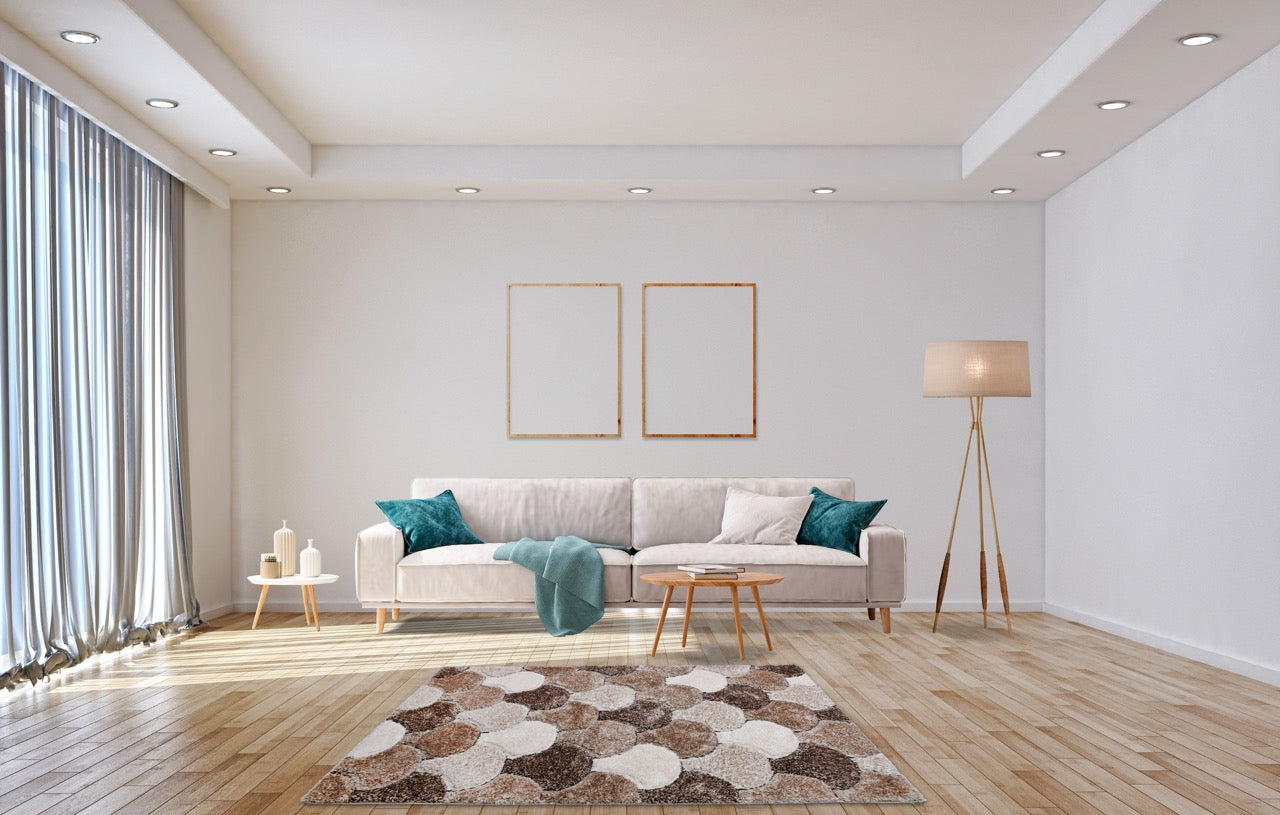 California 3D Kagyló Vizon Szőnyeg 120 x 170 cm Huzziyas Home