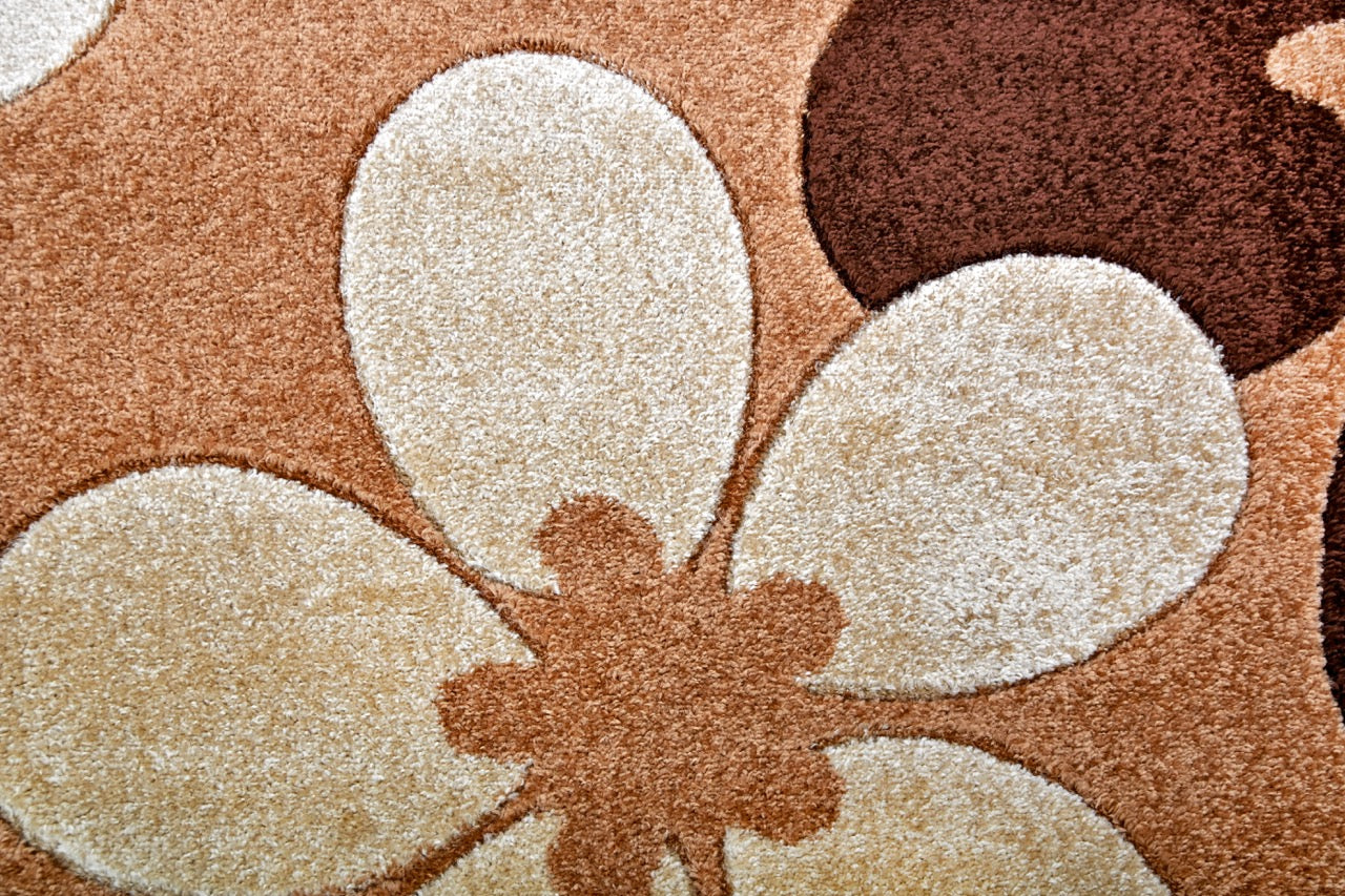 Margaret Flower Caramel Szőnyeg 120 x 170 cm Huzziyas Home